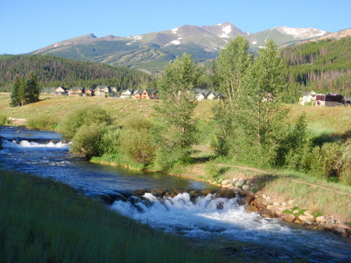 Breckenridge Ski Slopes are in the background.
